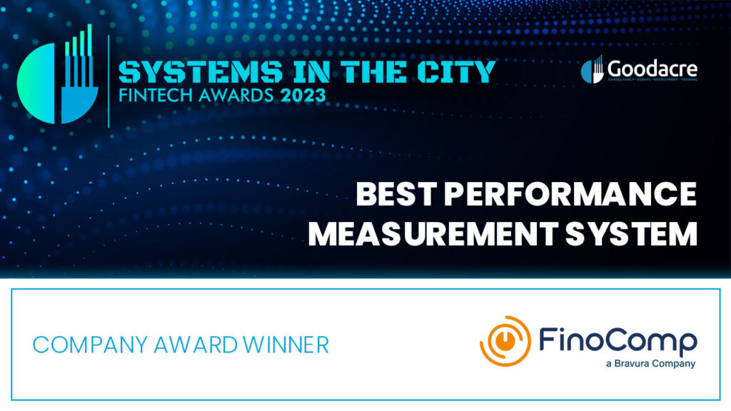 FinoComp scoops ‘Best Performance Measurement System’ at 2023 Systems in the City Awards